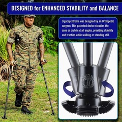 Universal Terrain Spike for Crutches and Trekking Pole