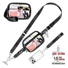 Tiostep Clip and Go Strap for Phone with Wallet Crossbody Phone Medium Black