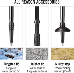 Trekking Poles Collapsible Hiking Poles, Aluminum 7075 Walking Poles Sticks wit