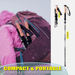 Trekking Poles – Lightweight, Collapsible Hiking Poles for Backpacking Gear, 707