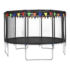 Breathable PE Mesh Sunshade Net 16ft Round Fits Most Round Trampolines