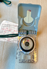 Brunton Eclipse Compass with Original Field Cards, Impact Case and Lanyard