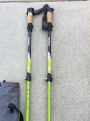 Set of Trail Buddy Trekking Poles 105-135CM Green .. 60