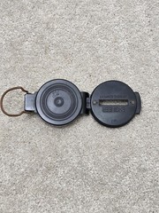 lensatic engineer compass black plastic compact portable navagation survival