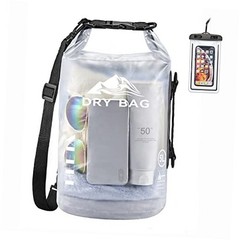 Waterproof Dry Bag for Men & Women – 5L/10L/20L//40L Roll Top 30L – White