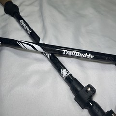 Set of Trail Buddy Trekking Poles 105-135CM Black/Blue Mismatched Read