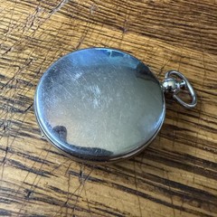 VTG 1950s Pocket Watch Style Compass JAPAN Unbranded Glows WORKS Metal Nice