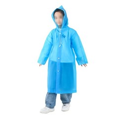 Kids Transparent Raincoat Extra Thick Long Design for School and Travel
