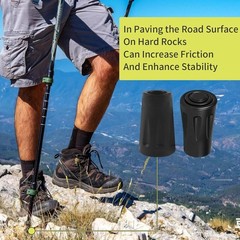 8 Pcs Universal Replacement Rubber Tips for Trekking Poles & Walking Sticks