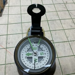 Lensatic Compass 14-829 Liquid Filled Compass. Original Box