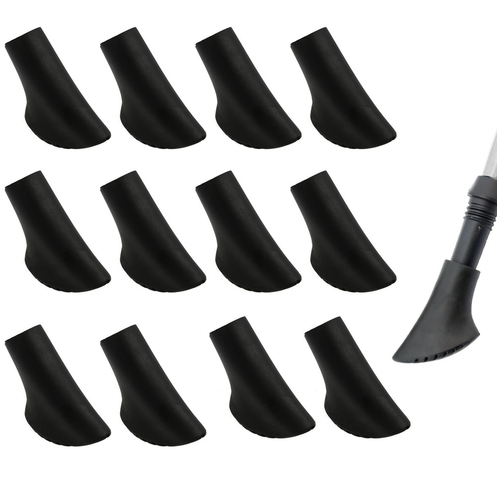Nordic Walking Pads, 12 Pack / 6 Pairs, High Quality Rubber Pads for Asphalt and…