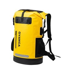 Waterproof Dry Bag Backpack for Kayaking, Roll Top Kayak Dry 35L Yellow