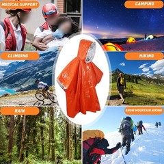 Compact Rain Gear Thermal Outerwear 210T Polyester Material Lightweight 80g