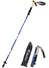 A ALAFEN Lightweight Collapsible Trekking Pole 1 PC(1 Pole), Blue 106- 125CM