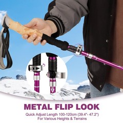 Hiking Poles – Aluminum Alloy 7075 Trekking Poles Collapsible with Telescopic…