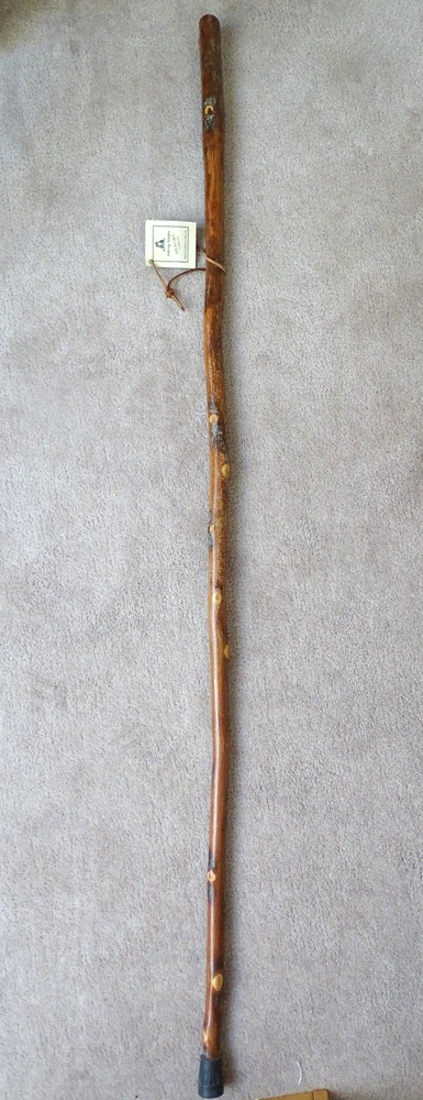 Whistle Creek Hickory Hiking Staff with Compass 54″