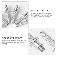 10PCS Alpenstock Tips Replacement Tip for Climbing Trekking Pole Accessories