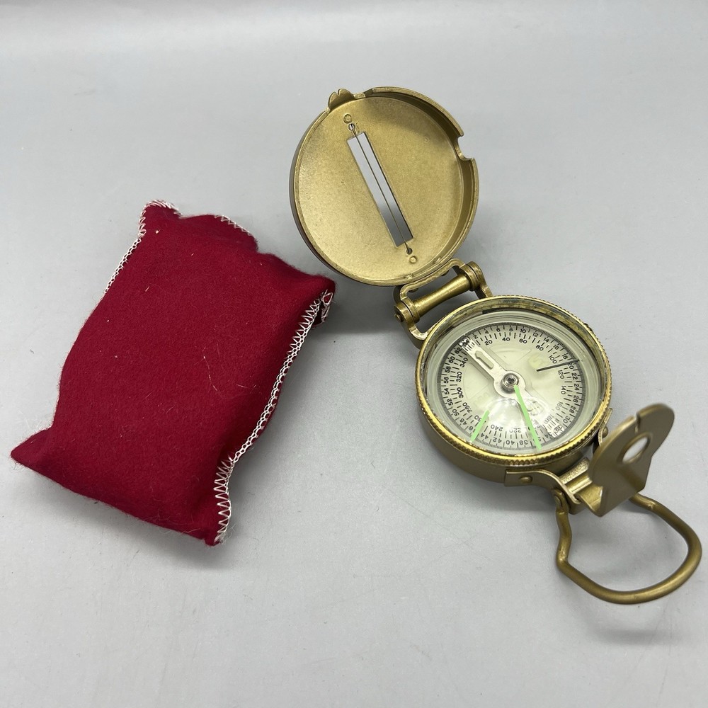 Vintage & Collectible Metal Liquid Filled LENSATIC Precision Pathfinder Compass