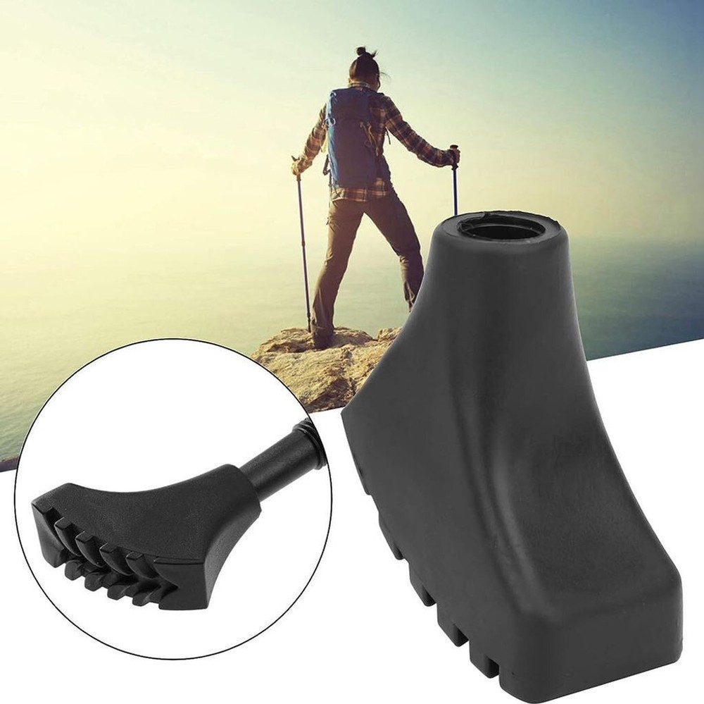 10x Nordic walking pads black rubber pads rubber buffer replacement feet extra grip