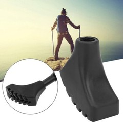 2 pairs Nordic walking pads black rubber pads rubber pads replacement feet extra grip