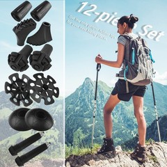 6 PCS Walking Stick Rubber Tips Replacement Protector Boot Foot 11mm Hole