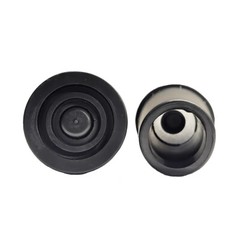 2pcs Replacement Rubber Cane Tips with Metal Washer for 3/4″ in Black – Durable