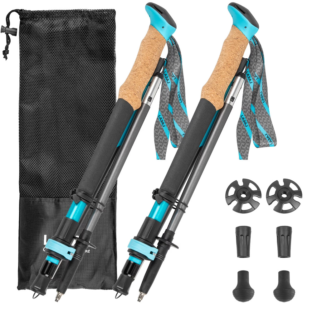 Trekking Poles, Collapsible Hiking Poles,Lightweight and Compact Walking Sticks