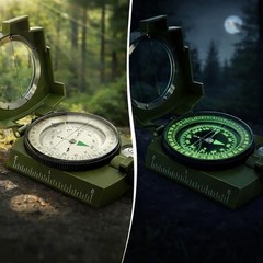 Hiking Compass for Survival, Lensatic Compass – Water-Resistant & Durable for