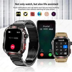 2026 Military GPS Smart Watch Money Detector Light Compass Waterproof Outdoor Sp