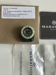 MARATHON WRIST COMPASS CLIP ON GENUINE, CO194005 , GLOW IN DARK New In Box Army