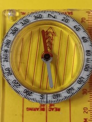 SILVA POLARIS HIKING LIQUID FILLED COMPASS SWEDISH MADE W/ BOX