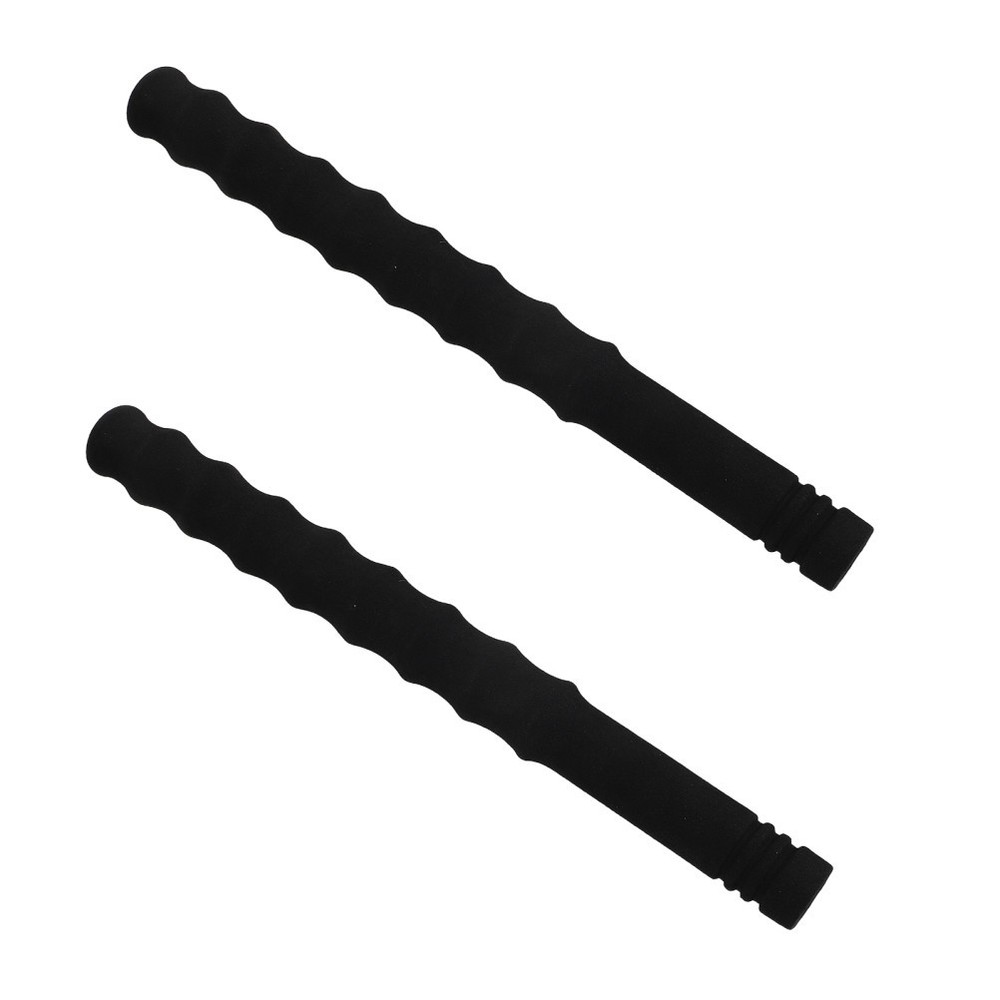 2Pcs Durable Sponge Trekking Pole Handles Non Slip Grip for Hiking Sports Black