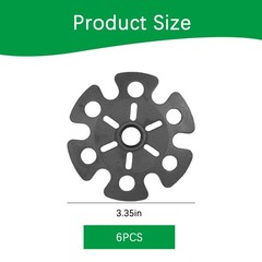 6 Pack Snow Plates for Hiking Poles Universal, Replacement for Snow Shovel T…