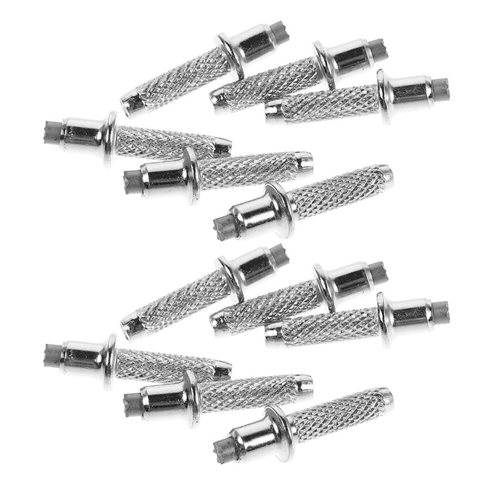 18Pcs Tungsten Steel Trekking Pole Tips Replacement Set Durable Metal Silver