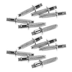 18Pcs Tungsten Steel Trekking Pole Tips Replacement Set Durable Metal Silver
