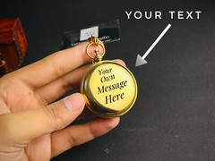 Custom Engraved Working Brass Compass With Pure Leather Case | Handmade Gift For