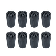 8X Rubber Tip Trekking Cane Hiking Pole Replacement Walking Stick Head Protector