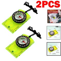 NEW Orienteering Compass, Hiking Survival Compas, Compasses Kids for green 2PCS