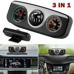 3 in 1 Car Dashboard Thermometer Navigation Compass Ball for Boat Marine Truck