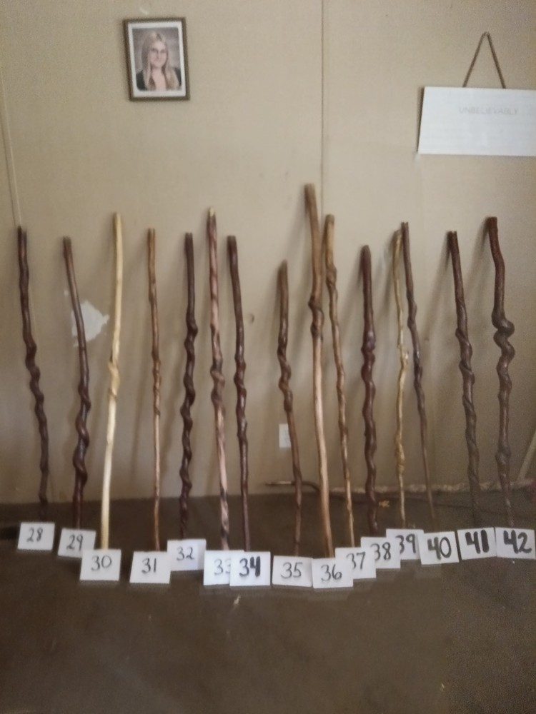 Handmade Brown Natural(twisty sticks)Wood Walking Stick Walking Staff for Adults