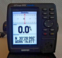 GARMIN GPSMAP 188C SOUNDER MARINE GPS CHART PLOTTER FISHFINDER w/ MOUNT & COVER
