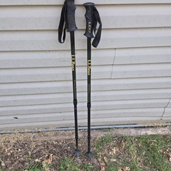 LL Bean / LEKI Collaboration Trekking Poles Set of 2 Used See Pics Adjustable