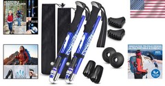 Telescopic Hiking Poles – Adjustable 43″ to 51″ for Outdoor Adventures