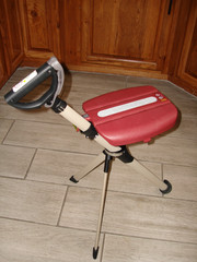 STEP2GOLD Ta-Da Chair Series 2 PRO Portable Walking Stick Cane w/ Seat RED