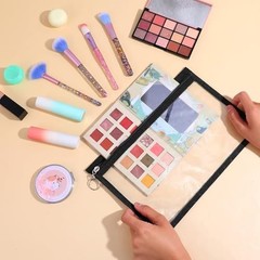 30 Pack Clear Zipper Pouches, PVC Waterproof Envelopes Folder Makeup Bags