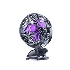 LED Display Fan 360?? Rotation Fan Ideal For Work Desk Clear Battery Indicator