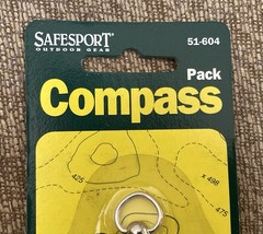 Vintage Safesport Pack Key Chain Compass 51-604 New In Package