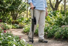Cane with Seat Folding Lightweight, Carbon Fiber, Height Adjustable, Cane Chair