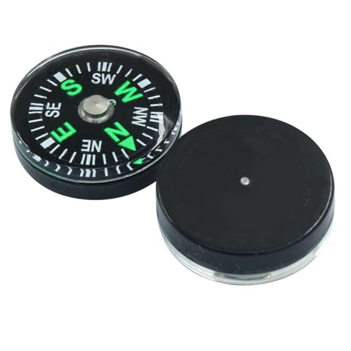 15Pcs 20mm Compass Bulk, Button Compass Accessories Mini Pocket Compass Tiny