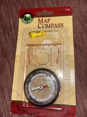 MAP COMPASS BY OZARK TRAIL # 114 Brand New In Factory Sealed Package!